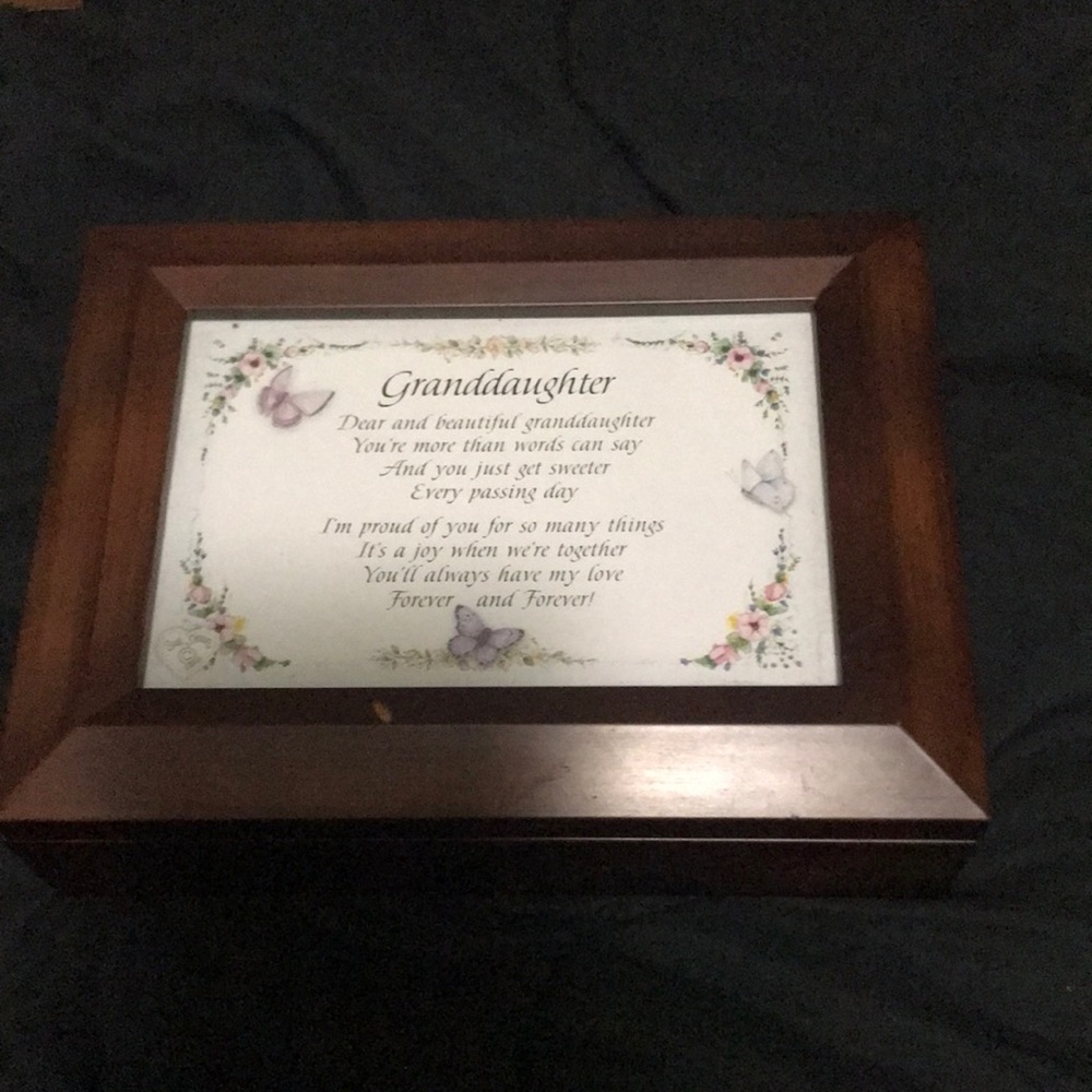 Music box gift for granddaughter working music